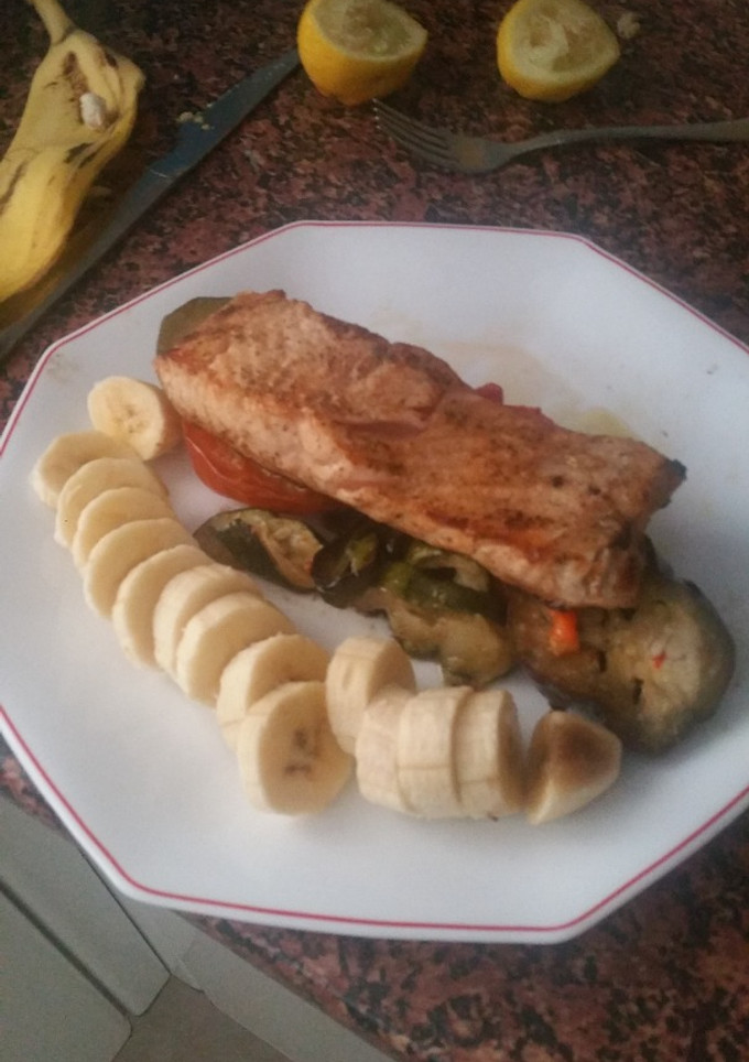 Una foto de Salmón a la Plancha