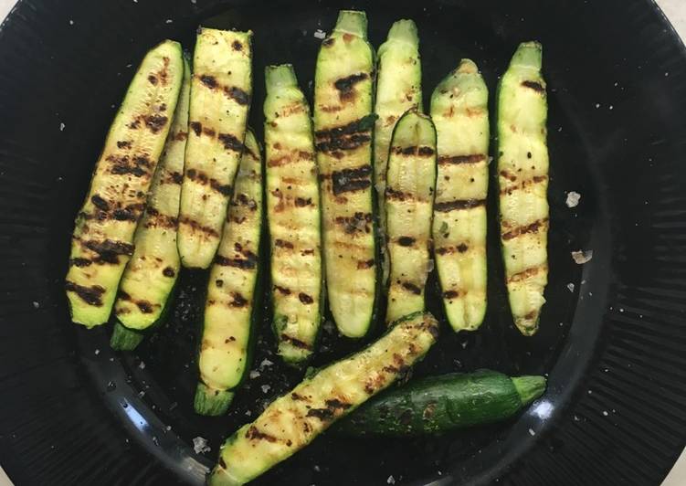 Zesty grilled Baby marrows