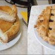 Tarta de ricota y pasta frola de dulce de membrillo