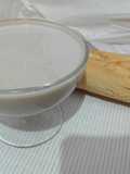 Desayuno haba molida, maca y leche