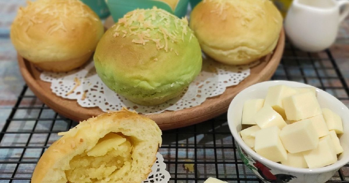 Pongge Roti Resep Roti Manis Pandan Keju (Sponge N Dough) oleh Dapur Loli😋 - Cookpad