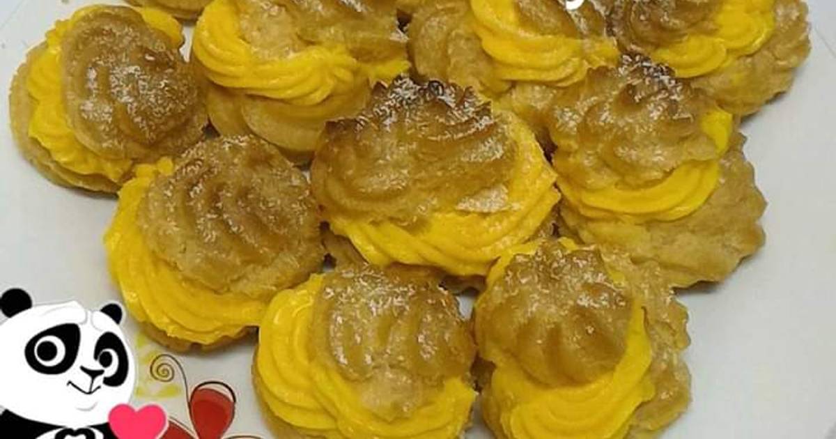 Resipi Krim Puff Kastard Durian Oleh Dunia Hanya Sementara Fy Cookpad