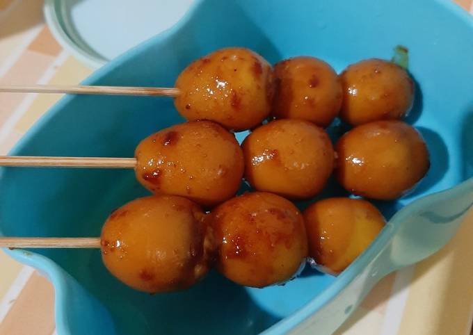 Sate Telur Puyuh versi angkringan