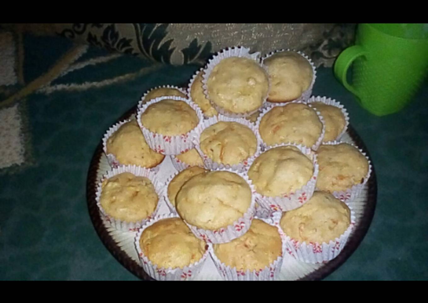 Grated Carrot and coconut Cupcakes