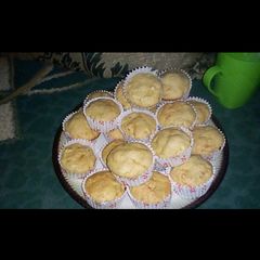 A picture of Grated Carrot and coconut Cupcakes.