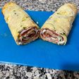 Rollito de tortilla con calabacín
