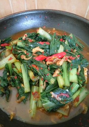 Foto resep Tumis Sayur Sawi Hijau Sederhana