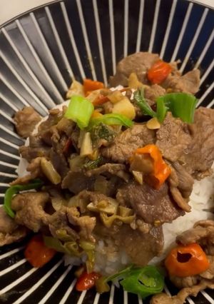 Foto resep Chili Garlic Beef Slice