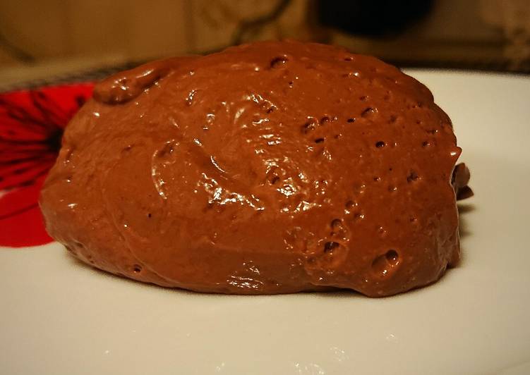 Homemade chocolate Danette