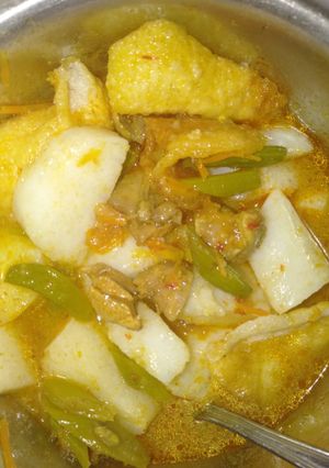 Foto resep Lontong kuah sayur lodeh