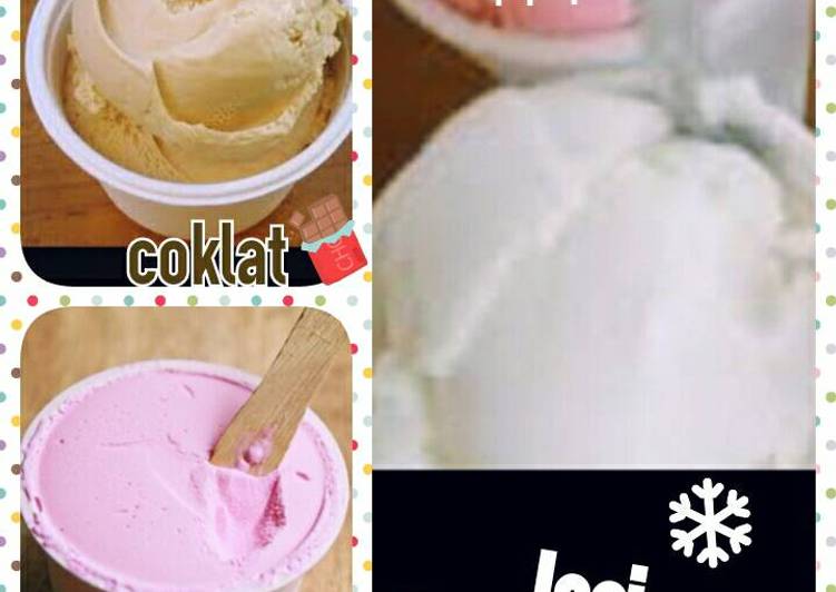 Resep Simple homemade icecream?cup pop ice flavor(tanpa telur)💖 Anti Gagal