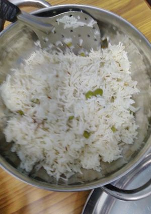 A picture of Matar pulav.