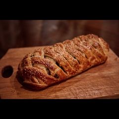 Sausage, Haggis and Black Pudding Plait A picture of Sausage, Haggis and Black Pudding Plait.