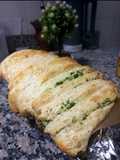 Pan Libro saborizado con queso, Ajo y perejil