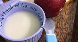 Hình ảnh món Cháo bánh mì táo mix sữa mẹ