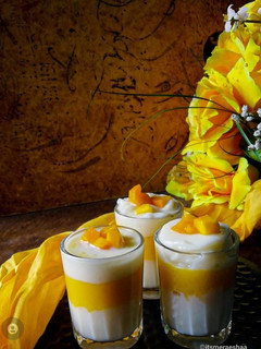 மாம்பழ வெண்ணிலா  புட்டிங்  (Mango vannila pudding recipe in tamil) செய்முறை முக்கிய புகைப்படம்