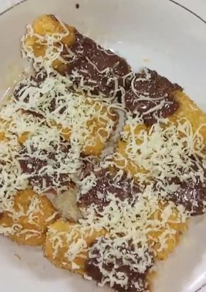 Foto resep Nuget pisang krispy isi coklat keju