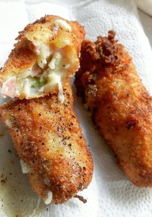 Sonkás sajtos krokett recept fotója