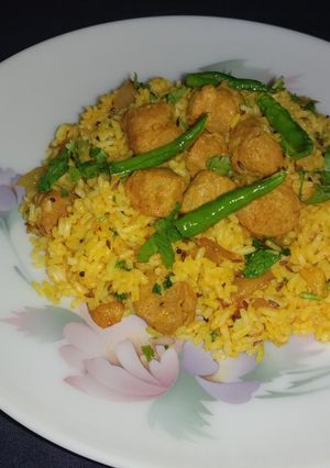 सोया फ्राइड राइस रेसिपी मुख्य फोटो