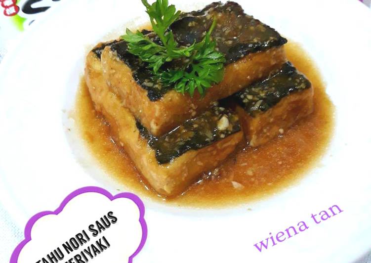 Bahan Menyiapkan Tahu Nori saus Teriyaki yang enak