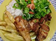 Una foto de chicharrón de pollo