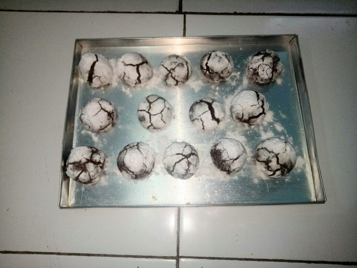 Cara Gampang Membuat Crinkle cookies Anti Gagal