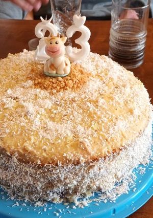 Diós vaníliás torta recept fotója