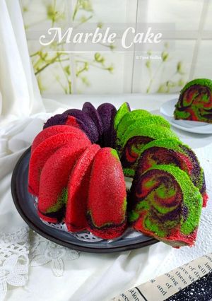 Foto resep Marble Cake / Neapolitan Butter Cake