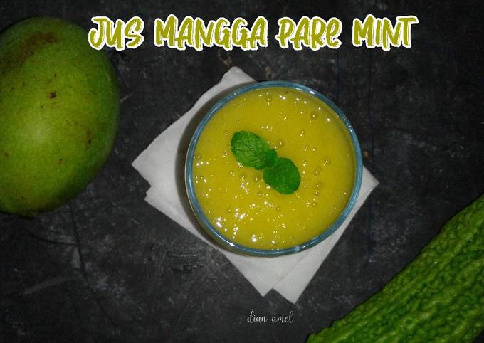 Jus Mangga + Pare + Daun Mint