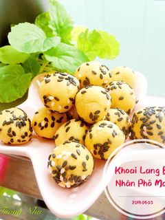 Hình của món Khoai lang bi nhân phô mai.