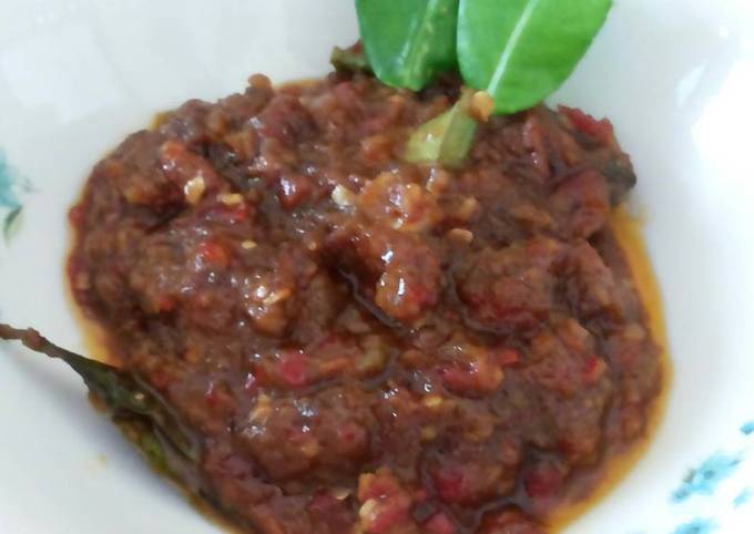 Sambel bacem khas Jokja (#Postingrame2_recooksambel)