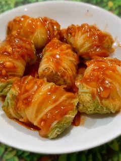 Foto resep 325. Sawi Gulung Isi