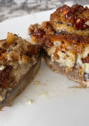 Foto de Cogumelo recheado com gorgonzola e nozes
