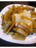 Borraja con puré de patatas