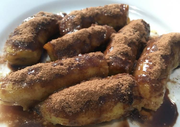 Pisang goreng coklat milo