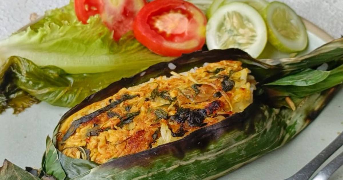 Resep Nasi Bakar Ayam Suwir Favorit Bunda