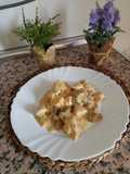 Pollo al Strogonoff con champiñón en conserva