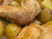 Una foto de conejo al horno