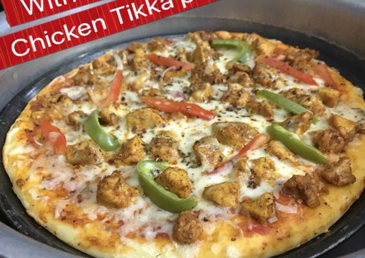 Guide to Prepare Chicken Tikka pizza without oven #ramadankitayari in 33 Minutes for Young Wife