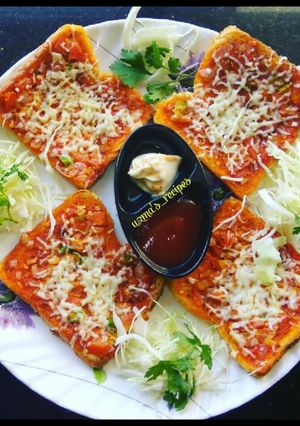 A picture of Bread pizza.