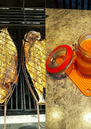 A picture of Roast Fish & Homemade Chutney - By DW.