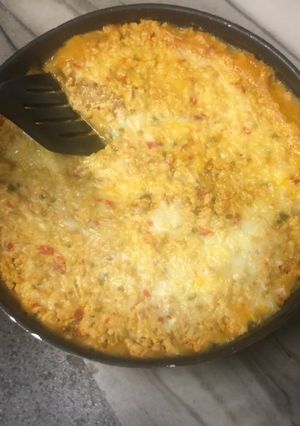 Una foto de Pastel de Pollo y Puré Mixto