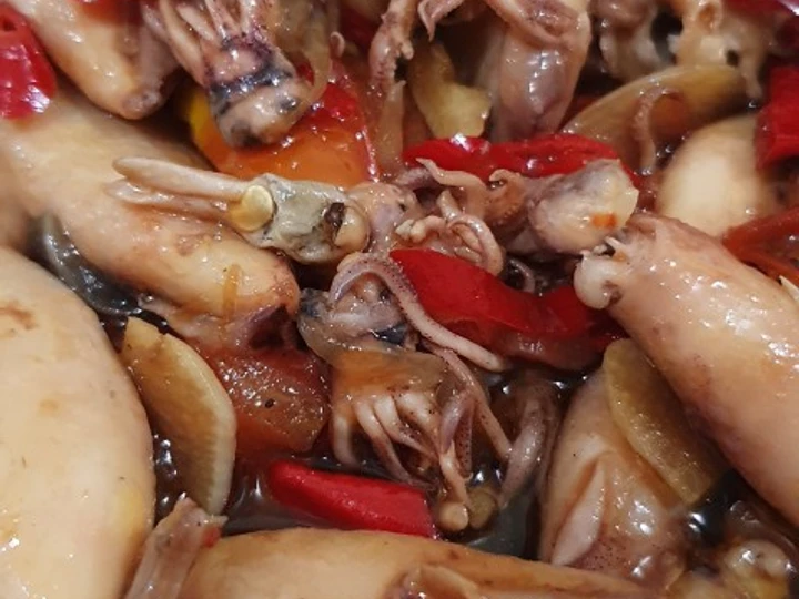 Cara Mudah Membikin Resep  Cumi Asin Asam Manis Pedas yang Lezat Sekali, Enak