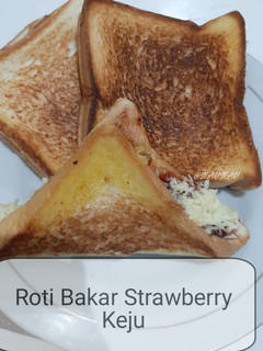 Foto resep Roti Bakar Strawberry Keju