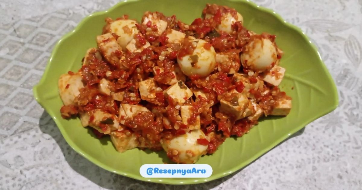 Menu Diet : Balado Tahu Telur tanpa minyak
