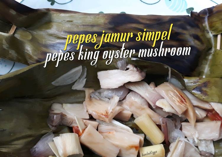Pepes jamur simpel - Pepes king oyster mushroom