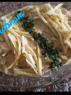 عکسی از دستور چیکن استروگانف