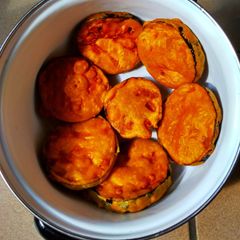 A picture of Brinjal fritters.