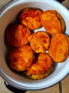 A picture of Brinjal fritters.