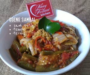 Fresh, Membuat Oseng Sambal Sawi Putih-Tempe-Terong Paling Enak